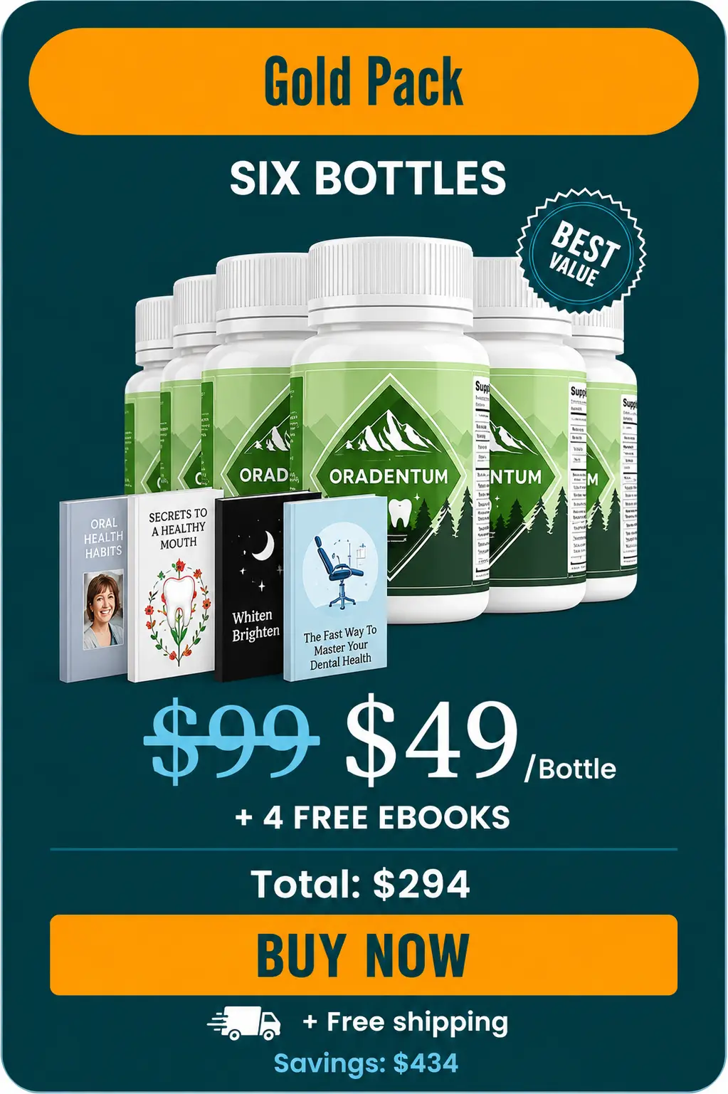 Oradentum 6 bottles